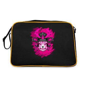 Kitsun Vaporwave Japonais Kami Vaporwave Kitsune - Sac Retro - noir/or - Dos