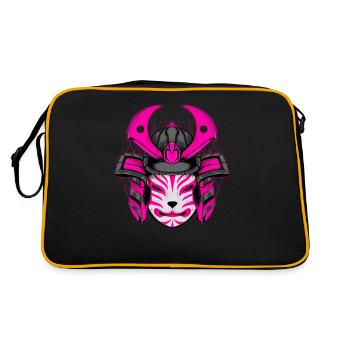 Kitsun Vaporwave Japonais Kami Vaporwave Kitsune - Sac Retro - noir/or - Dos