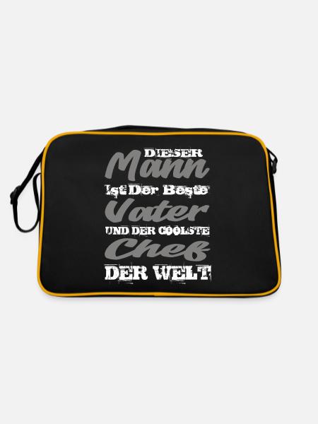 Chef - Retro Tasche - Schwarz/Gold - Hinten