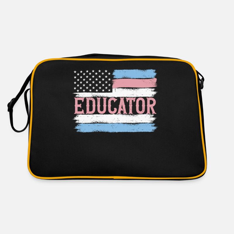 US Pride Teacher Kindergarten Gift Idea Retro Tasche