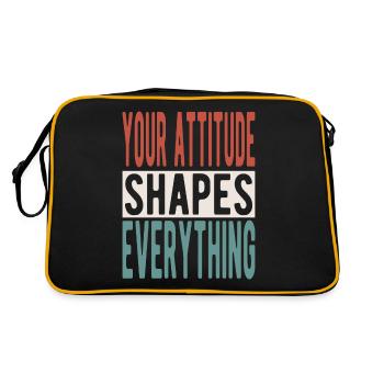 Votre attitude façonne tout - Sac Retro - noir/or - Dos