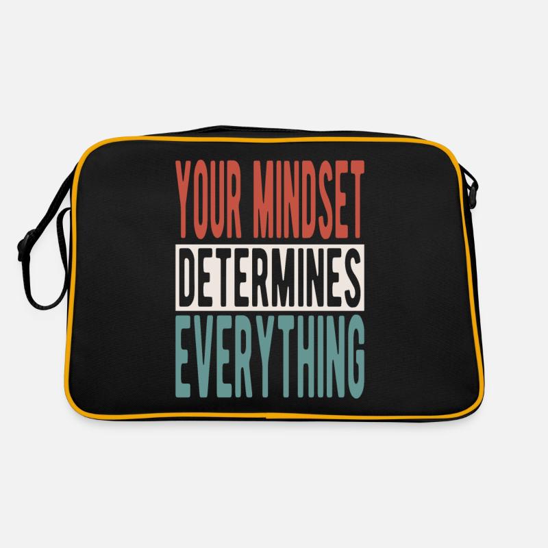 Your mindset determines everything Retro Tasche