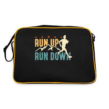 Trail Running Run Up Run Down Trail Race Running - Retro Tasche - Schwarz/Gold - Hinten
