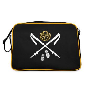 Camino de Santiago Camino de Santiago Pèlerins - Sac Retro - noir/or - Dos