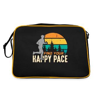 Trail Running Trouvez votre rythme heureux Retro Running - Sac Retro - noir/or - Dos