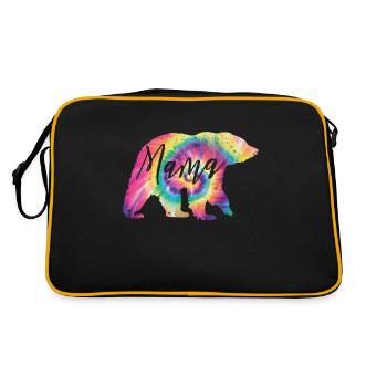 Tie Dye Mama Bear - Sac Retro - noir/or - Dos