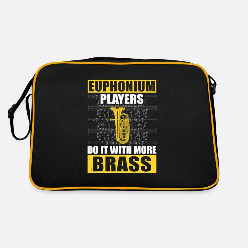 Euphonium Do It With More Brass Lustiger Retro Bag