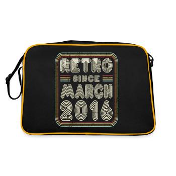 Anniversaire Mars 2016 Cadeau rétro - Sac Retro - noir/or - Dos