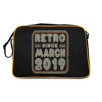 Anniversaire Mars 2019 Cadeau rétro - Sac Retro - noir/or - Dos