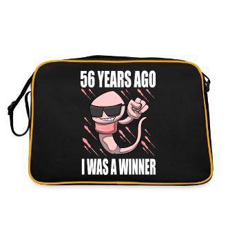 Man Sperm Birthday 56 Year Old - Retro Bag - black/gold - Back