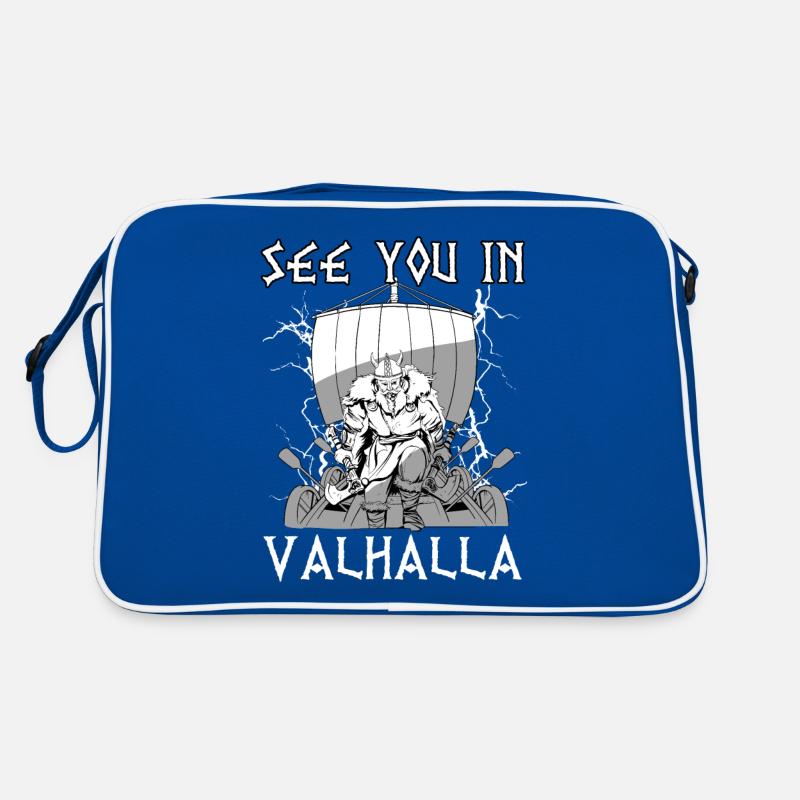 See you in Valhalla I Walhalla Wikinger Retro Tasche