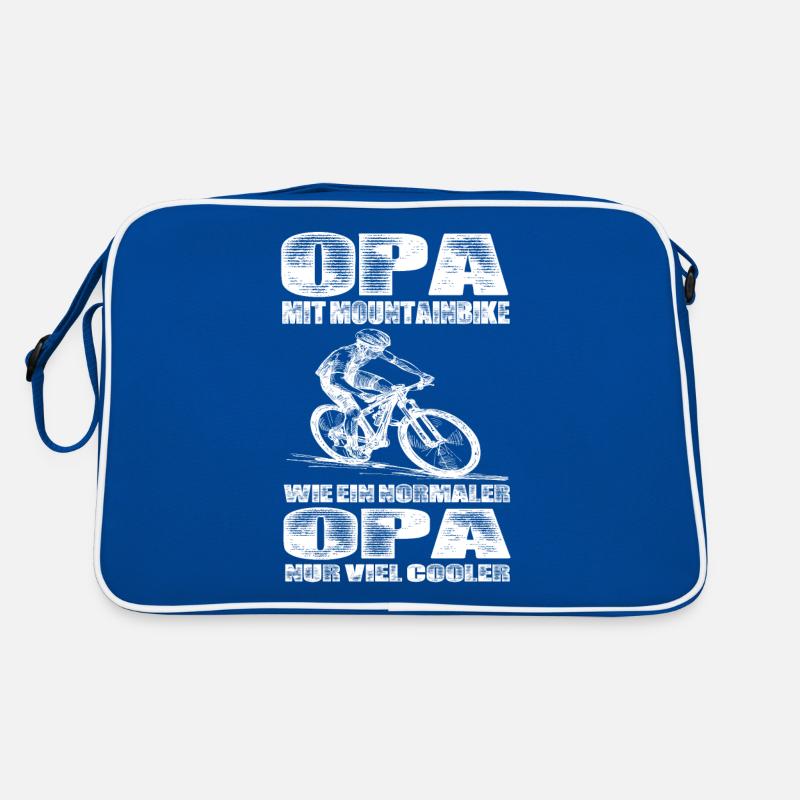 Opa Mit Mountainbike Wie Ein Normaler Opa Retro Tasche