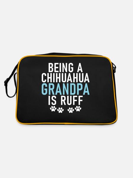Chihuahua Cadeaux Chihuahua Propriétaire - Sac Retro - noir/or