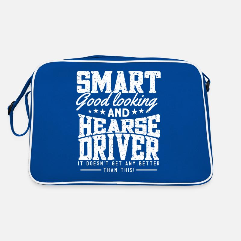 Intelligent handsome and hearse driver Retro Bag