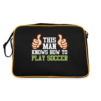Comment jouer aux athlètes de football Entraîneur de football - Sac Retro - noir/or - Dos