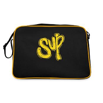 SUP Water Stand up Paddle Summer Sports - Retro Bag - black/gold - Back