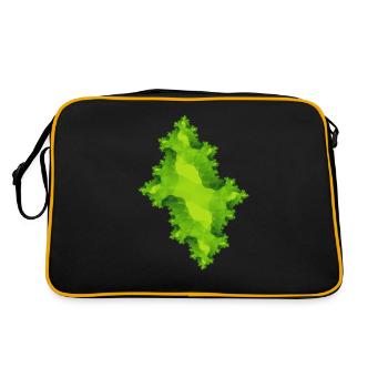 Vert fractal - Sac Retro - noir/or - Dos