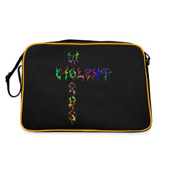 Paroles violentes - Sac Retro - noir/or - Dos