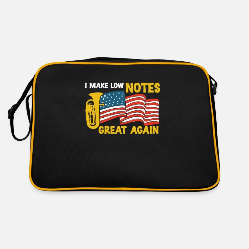 Euphonium Make Low Notes Great Again Funny Retro Bag