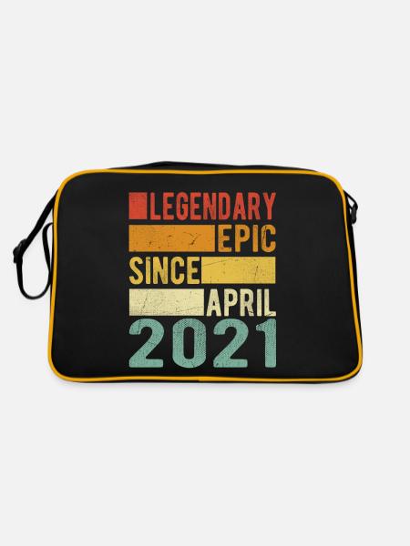 Anniversaire avril 2021 Épopée légendaire - Sac Retro - noir/or - Dos