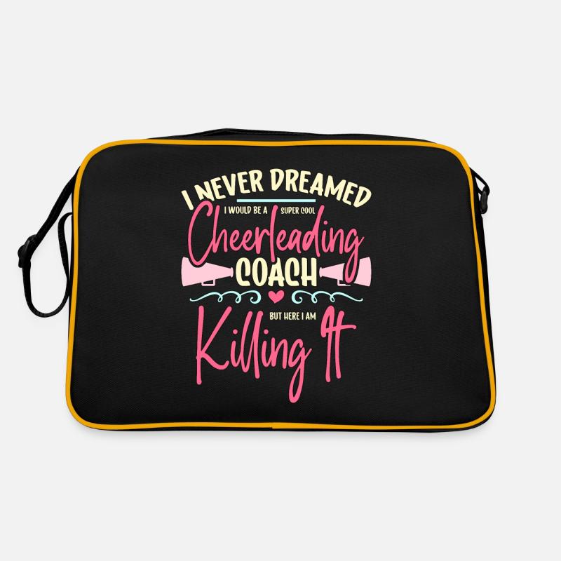 Cheerleading I Never Dreamed I Would Be Cheering Retro Bag