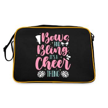 Cheerleading s’incline et bling c’est une acclamation - Sac Retro - noir/or - Dos