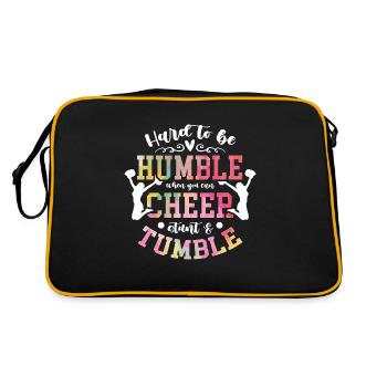 Cheerleading difficile d’être humble quand vous encouragez - Sac Retro - noir/or - Dos