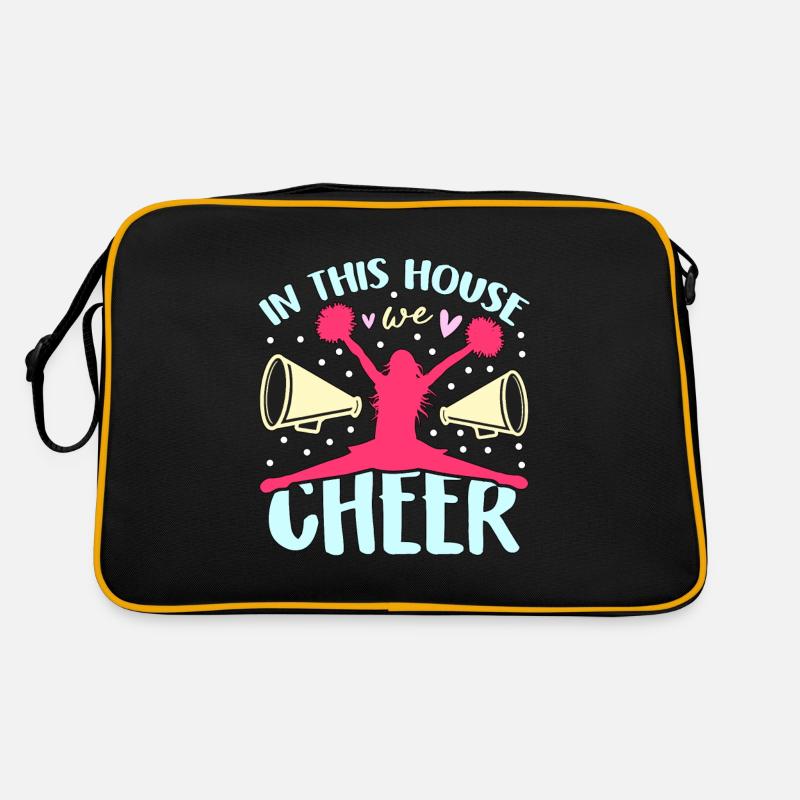 Cheerleading In This House We Cheer Squad Dancer Retro Tasche