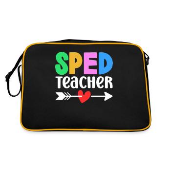 Enseignante ou enseignant en éducation spécialisée Profession d’éducateur spécialisé - Sac Retro - noir/or - Dos