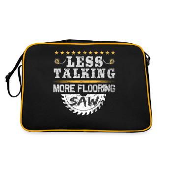 Poseur de tapis de construction de revêtement de sol - Sac Retro - noir/or - Dos