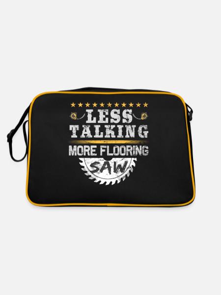 Poseur de tapis de construction de revêtement de sol - Sac Retro - noir/or - Dos