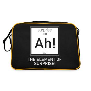 Element of Surprise - Retro Bag - black/gold - Back