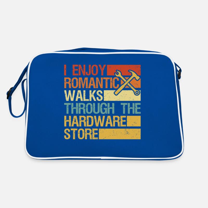 I Enjoy Romantic Walks Through The Hardware Store Retro Bag