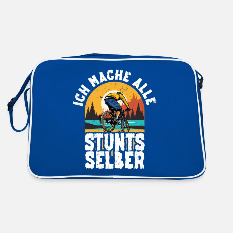 Mountainbiken Downhillbiker Retro Tasche