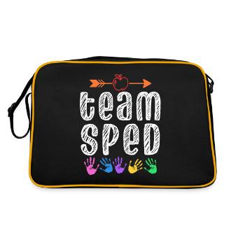 Team Special Education Teachers Special Education Profession - Retro Bag - black/gold - Back