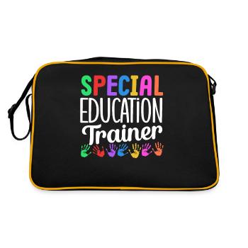 Special Education Trainer Special Education Teacher - Retro Bag - black/gold - Back