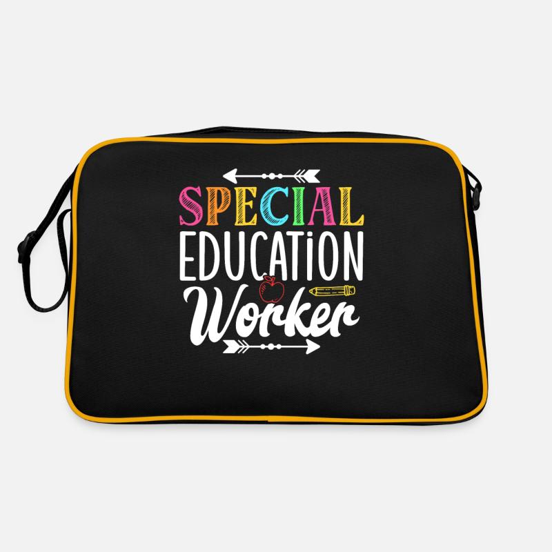 Special Education Workers Special Education Teachers - Retro Bag - black/gold