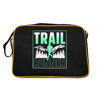 Course de trail Course Course en sentier - Sac Retro - noir/or - Dos