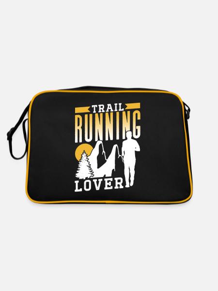 Trail Running Lover Runner Trail Running Race - Sac Retro - noir/or - Dos