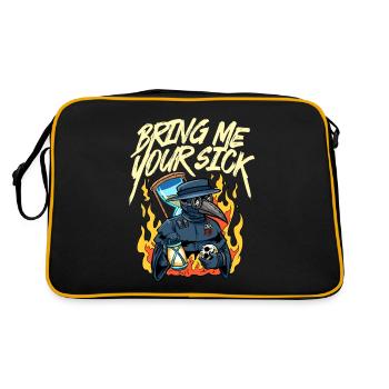 Plague Doctor Outfit Plague Doctor Mask Medicines - Retro Bag - black/gold - Back