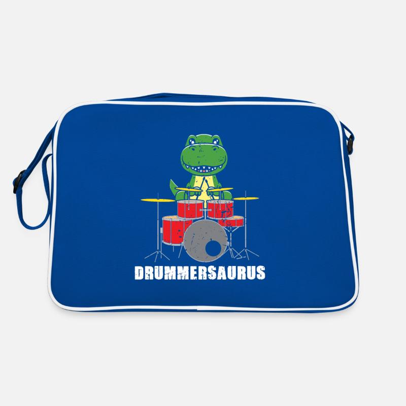 Drummersaurus Drums Drummer Gift Musicien Sac Retro