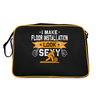 Flooring carpet installers - Retro Bag - black/gold - Back