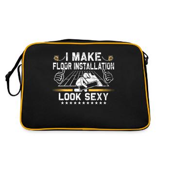 Flooring carpet installers - Retro Bag - black/gold - Back