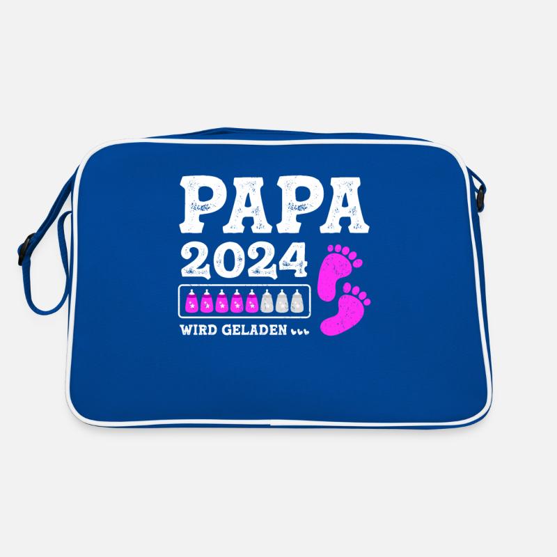 Vater 2024 Werdender Papa Loading 2024 Retro Tasche
