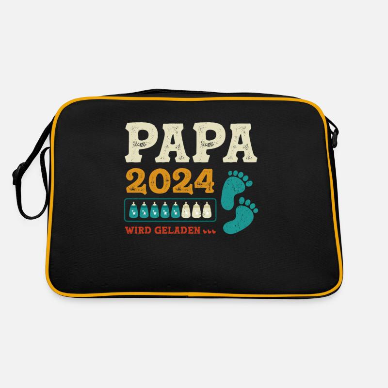Vater 2024 Werdender Papa Loading 2024 Retro Tasche