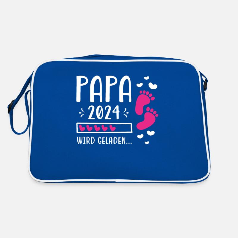 Vater 2024 Werdender Papa Loading 2024 Retro Tasche