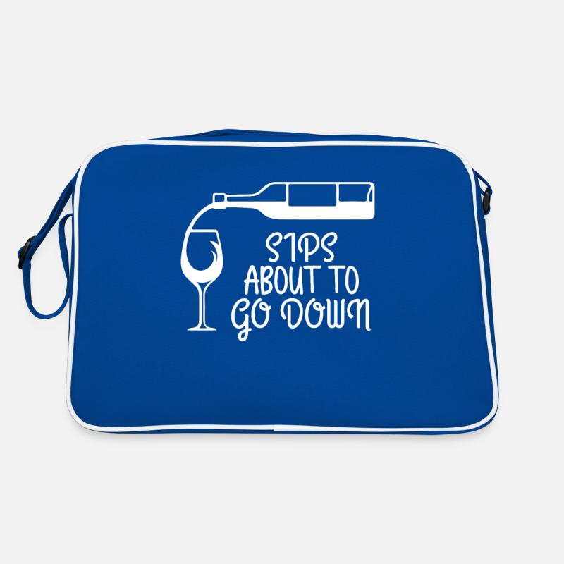 Swallow over it, wine drinking lovers drinkers Retro Bag