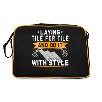 Flooring carpet installers - Retro Bag - black/gold - Back