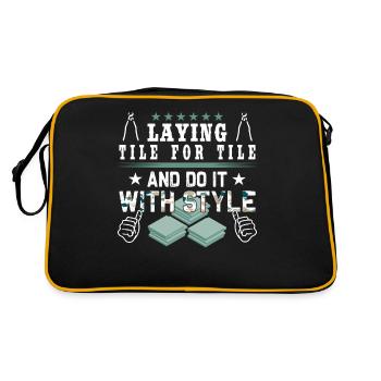 Flooring carpet installers - Retro Bag - black/gold - Back