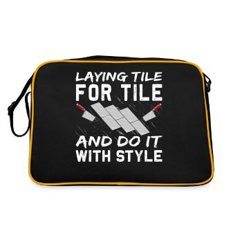 Flooring carpet installers - Retro Bag - black/gold - Back